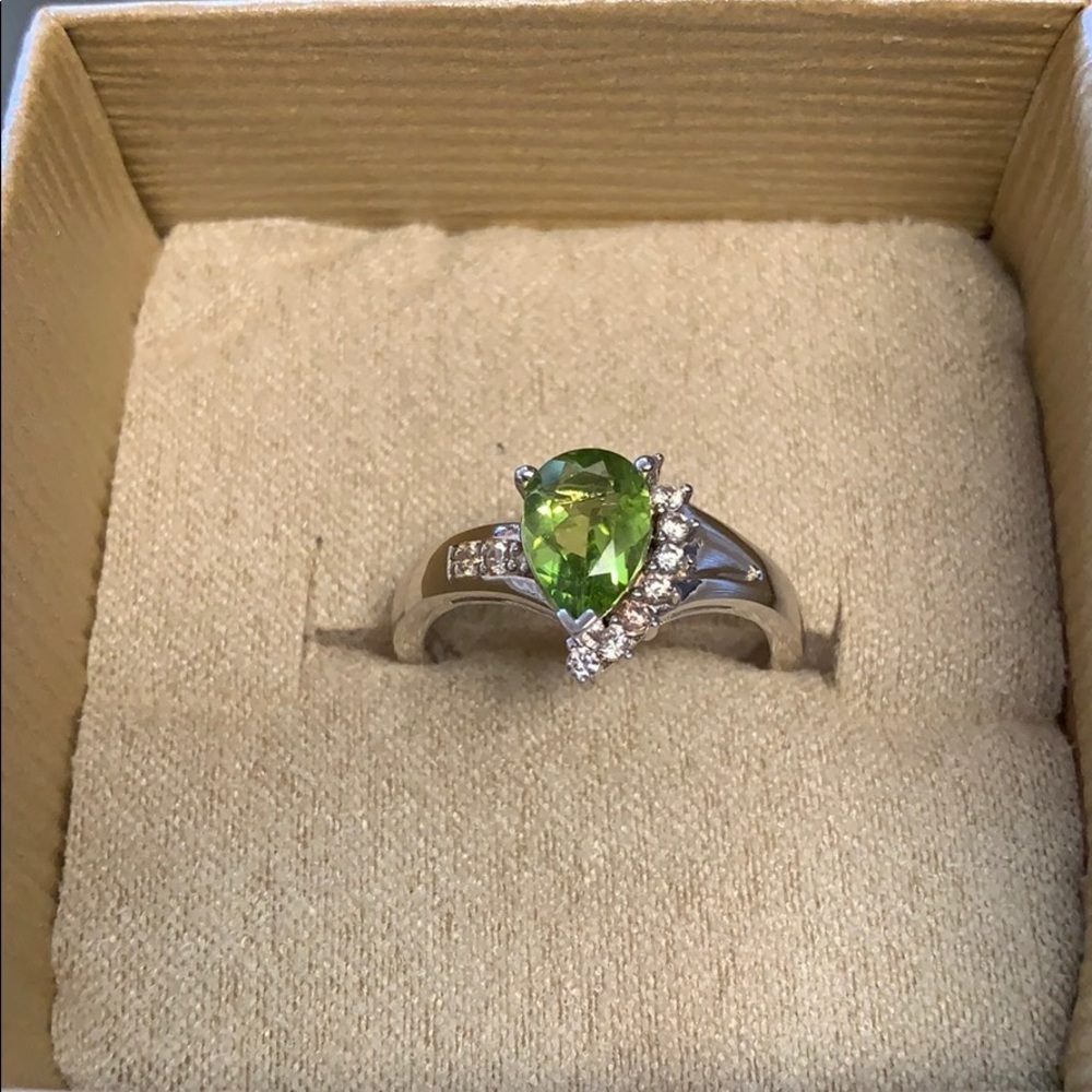 Pear shape ring Sterling - Picture 2 of 2
